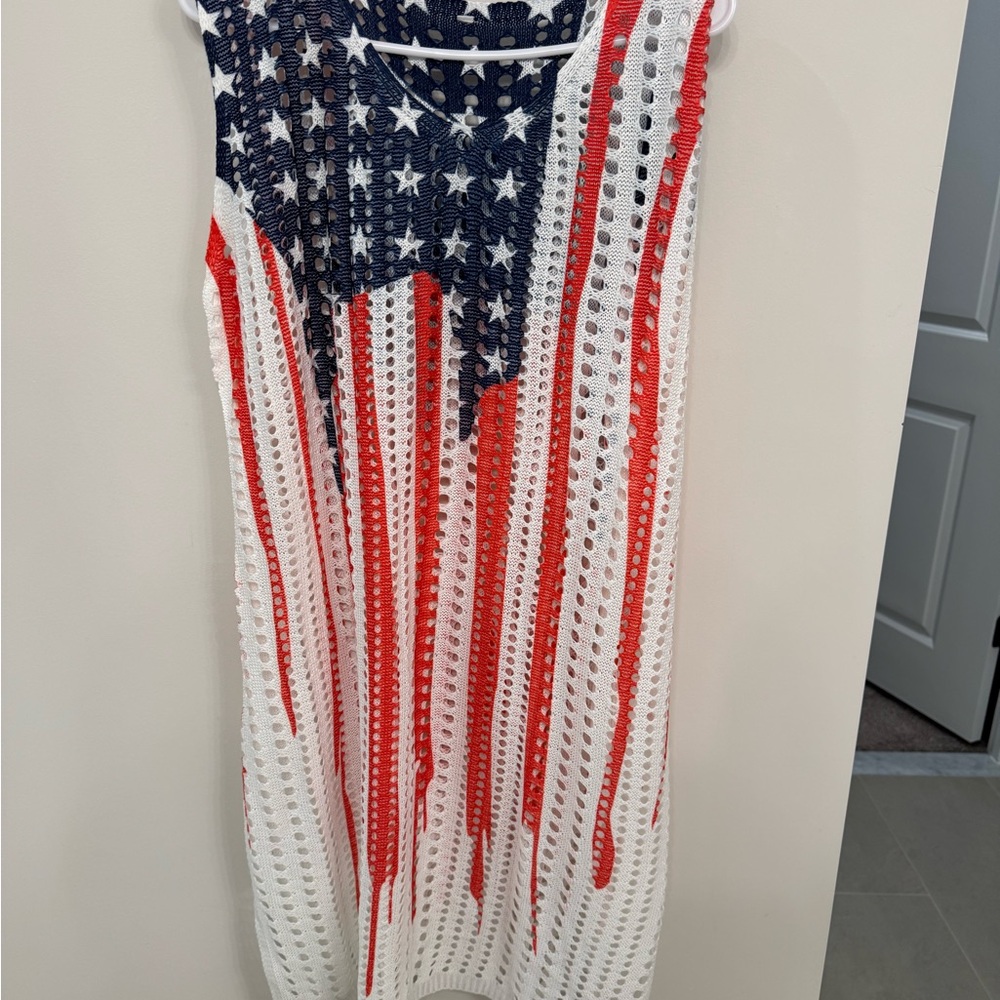 Patriotic Crochet Dress